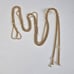 Gold Sterling Silver 925 Multistrand Adjustable Necklace