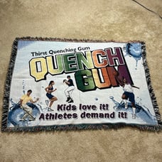 Vintage Quench Gum Throw Blanket