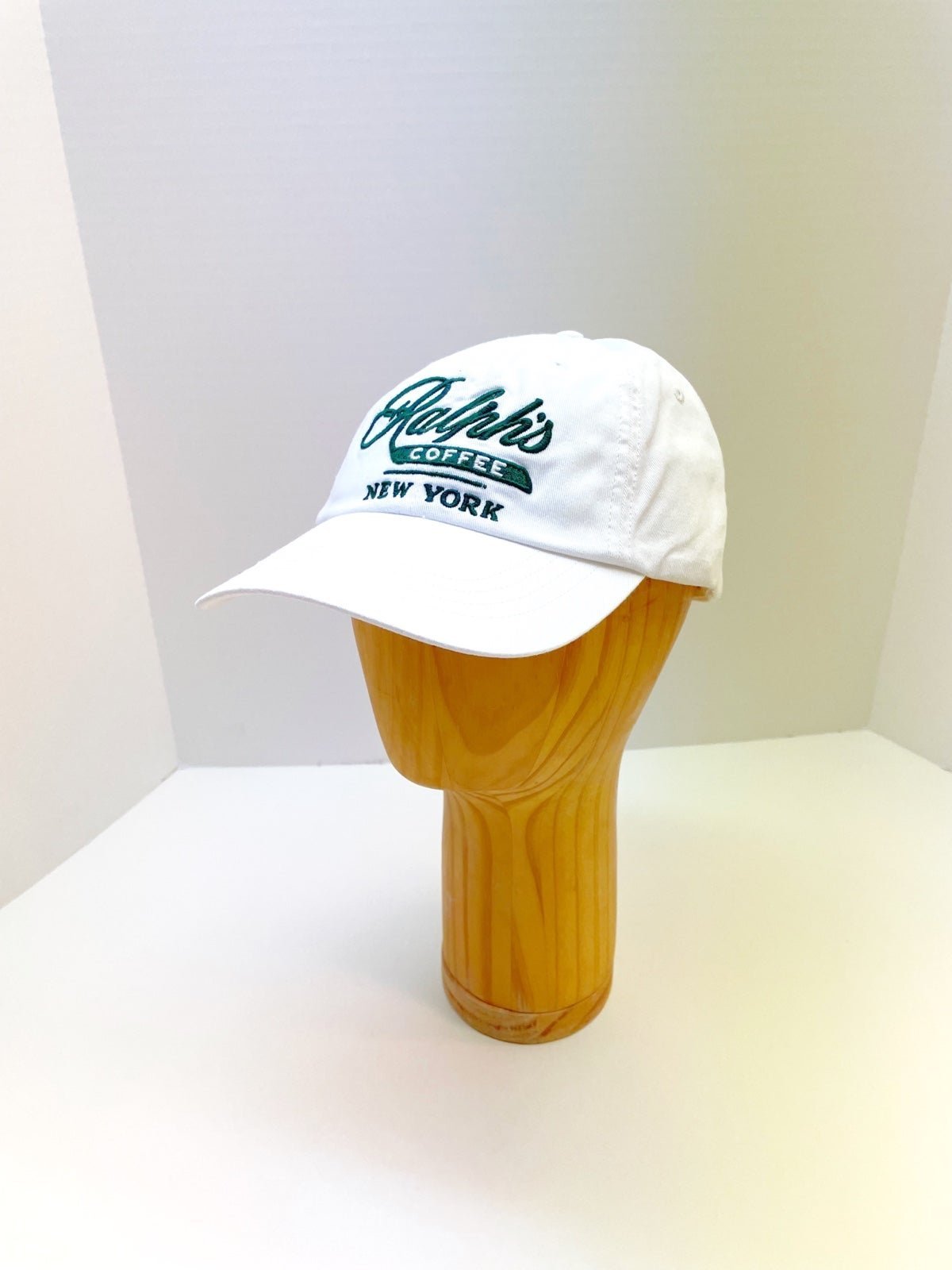 Polo Ralph Lauren Ralph's Coffee Baseball Ball Cap White Green NWT
