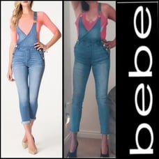 Bebe denim Overalls Size 28