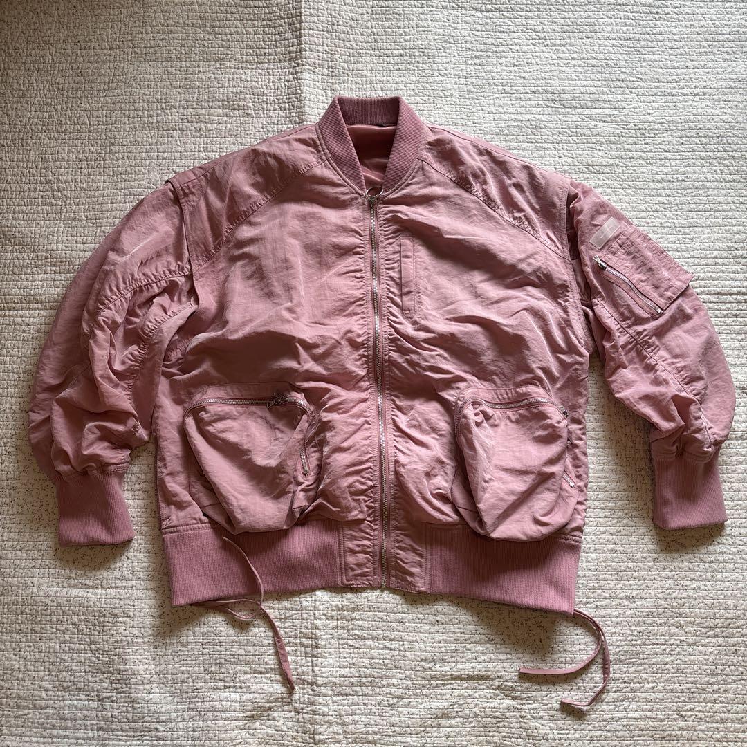 MAISON SPECIAL MA-1 Jacket Pink Free Size
