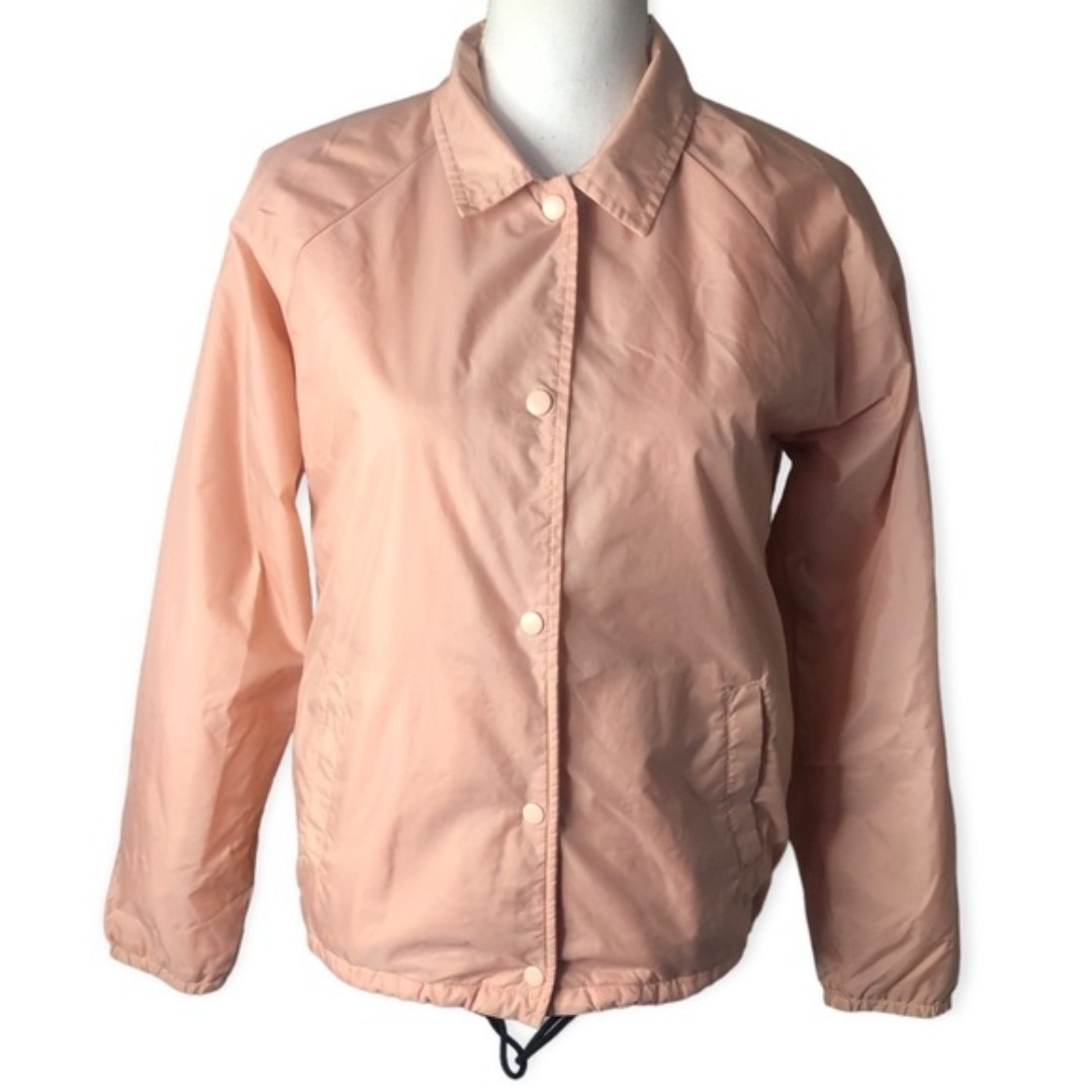 Vans Thanks Coach Funday Windbreaker Jacket in Rose Cloud Pink
