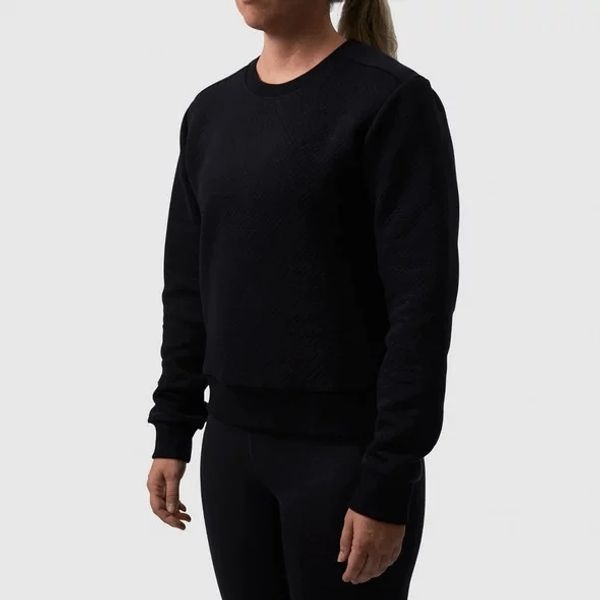 Born Primitive Waffle Crewneck Pullover Long-Sleeved Shirt in Black Size Medium
