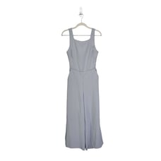 Aritzia Wilfred ecoulement tie back jumpsuit wide leg size 6 pearl grey