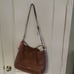 Coach F23293 Pebble Leather Hobo 2Way Shoulder/Hand Bag Zip Closure Brown