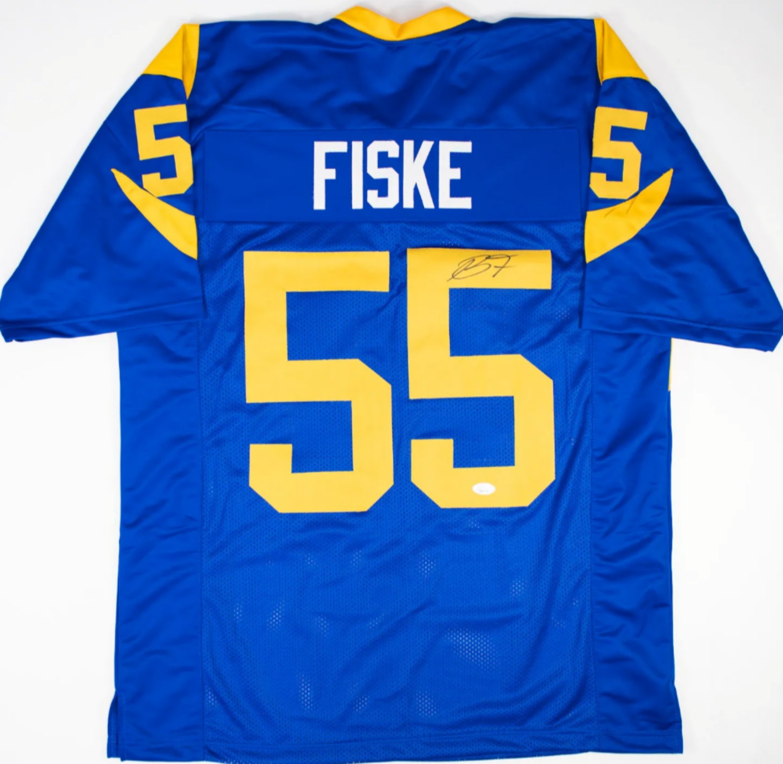 Braden Fiske Signed Los Angeles Rams Custom Jersey