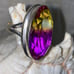 Gorgeous Tourmaline bi-color vintage faceted ring 10
