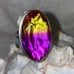 Gorgeous Tourmaline bi-color vintage faceted ring 10
