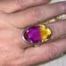 Gorgeous Tourmaline bi-color vintage faceted ring 10