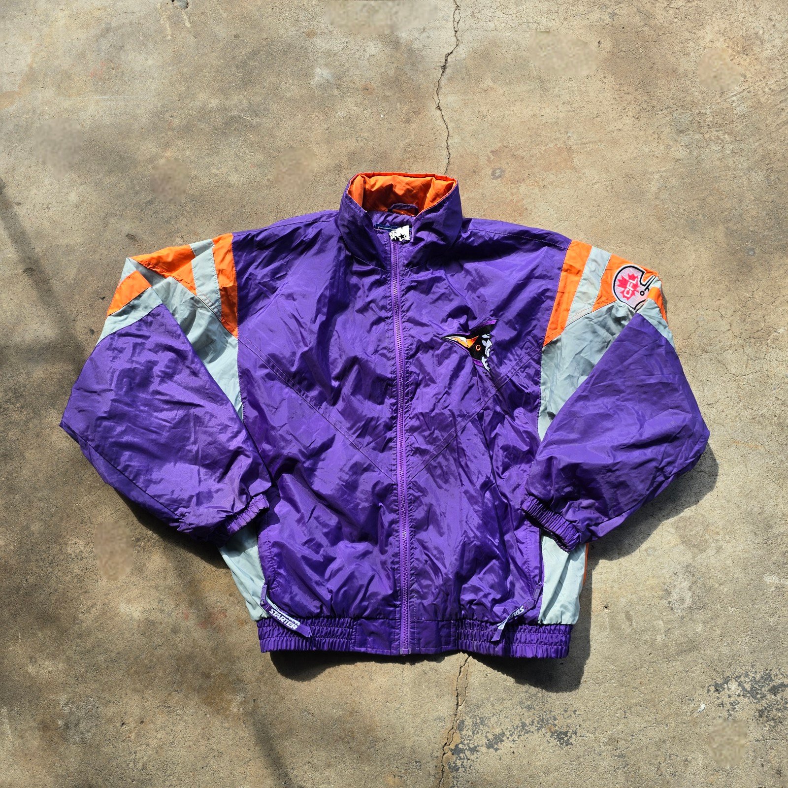 Rare Vintage Shreveport Pirates Starter Full Zip Logo Jacket Medium