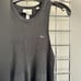Lacoste racer back midi dress in black size 38/ Medium