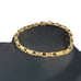 8 Womens 14K Gold Bike Chain Link Bracelet 14 Karat Jewelry 8 inch Biker Style