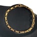 8 Womens 14K Gold Bike Chain Link Bracelet 14 Karat Jewelry 8 inch Biker Style