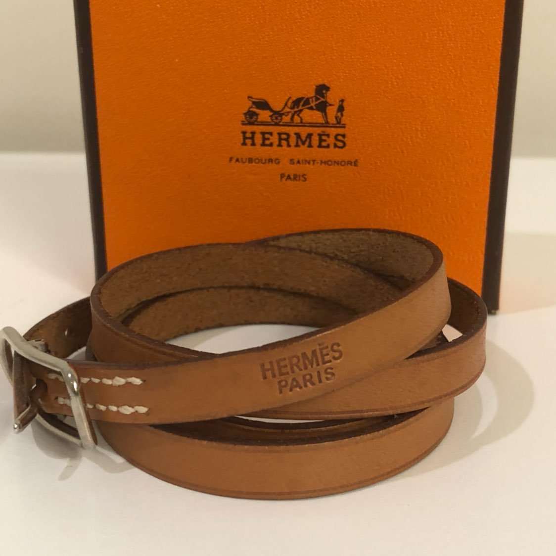 Hermès Leather Bracelet