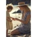 Anthropologie V-neck Plunge Tunic Mini Dress Women’s Small Floral Blue White