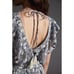 Anthropologie V-neck Plunge Tunic Mini Dress Women’s Small Floral Blue White