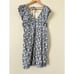 Anthropologie V-neck Plunge Tunic Mini Dress Women’s Small Floral Blue White