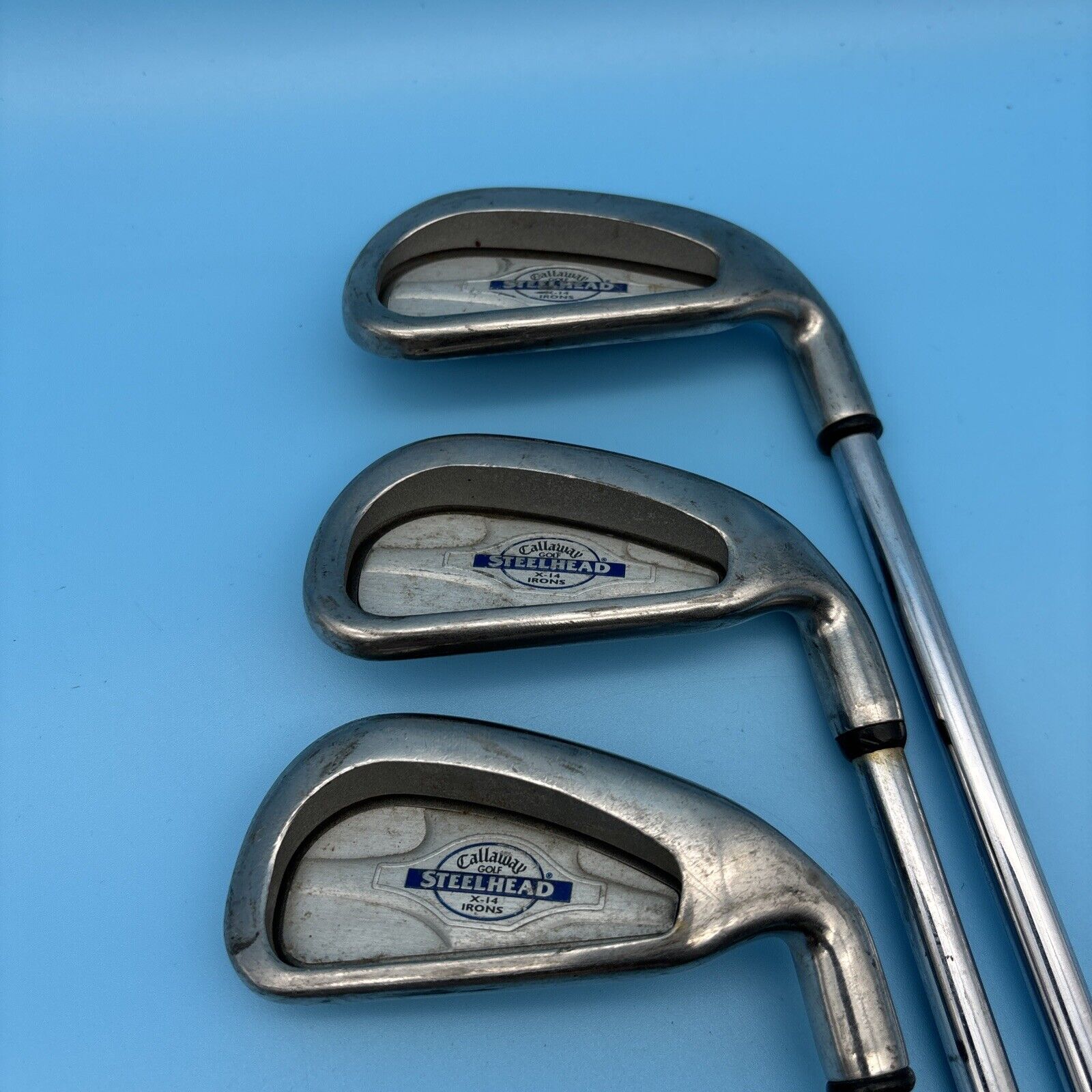 Lot Of 3 Callaway STEELHEAD PRO SERIES X-14 Iron Set 5 6 7