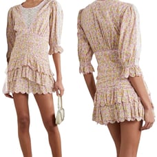 Loveshack Fancy Marquise Dress Pink Floral