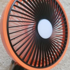 10800mAh Battery Operated Fan, Camping Fan with LED Light & Hanging Hook