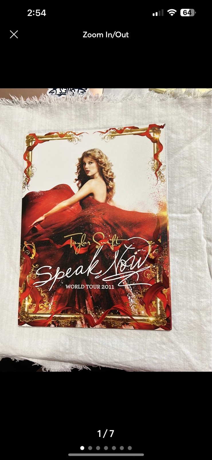 Taylor Swift Speak Now World Tour Book Brochure Memorabilia Poster Program