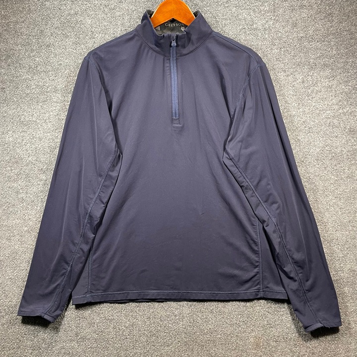 Greyson 1/4 Zip Performance Pullover Men's Medium Blue Activewear Golf Stretch