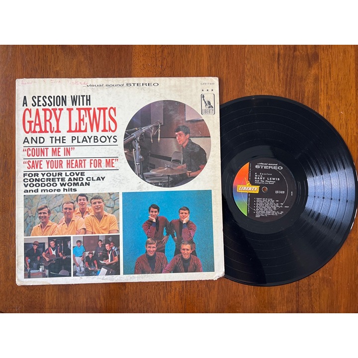 1965 A Session With Gary Lewis And The Playboys LP Vinyl Record Liberty LST-7419