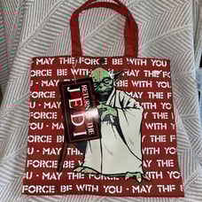 VTG ADAM JOSEPH STAR WARS ROTJ 1983 NWT Yoda May The Force Be With You Bag D1