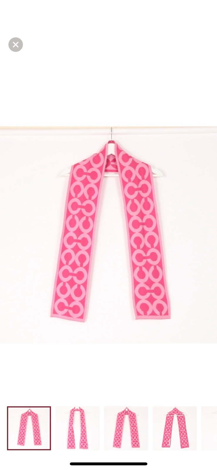Coach Logo Merino Wool Scarf