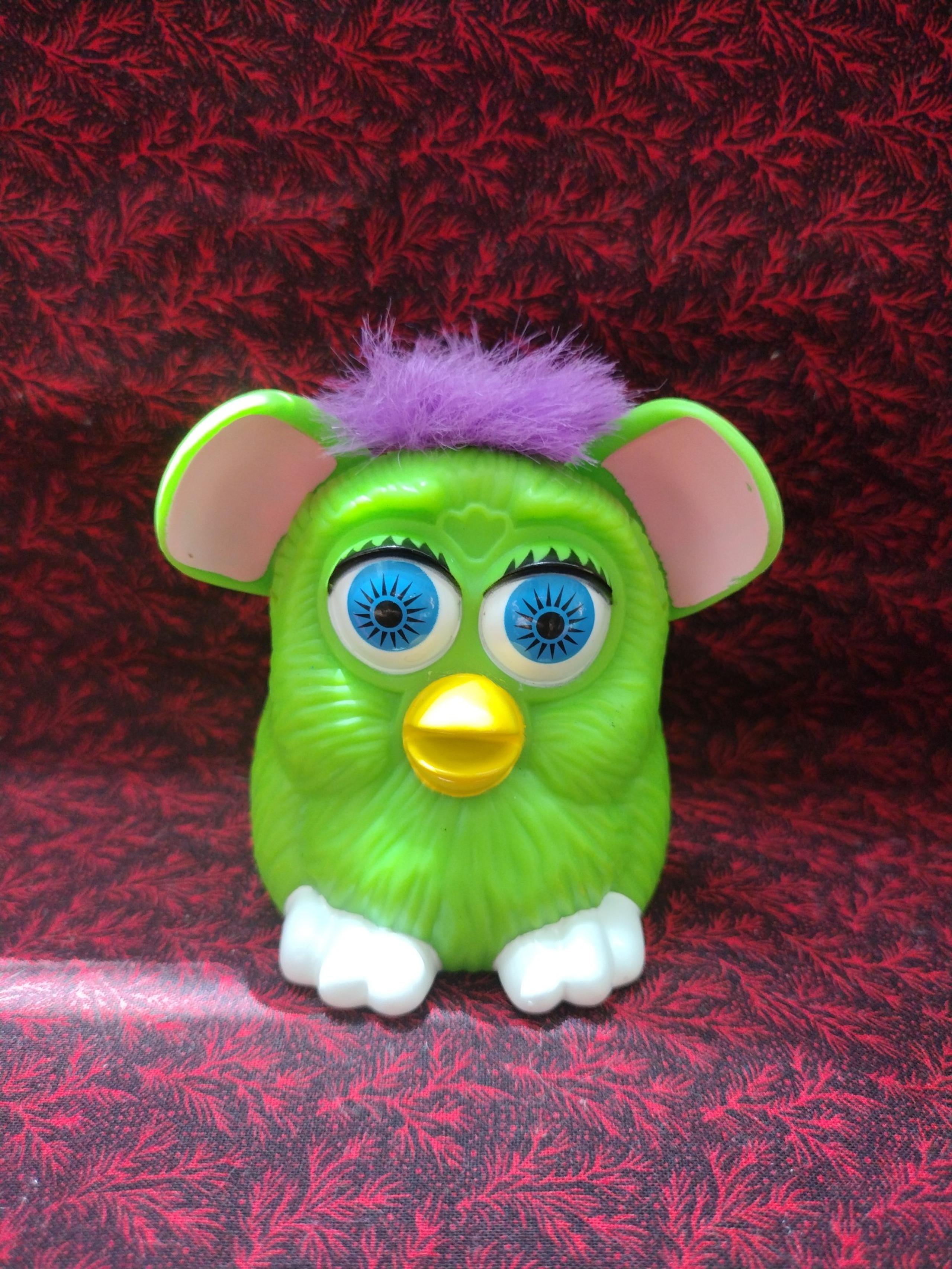Vintage 1998 Furby Green and Purple Variant McDonald’s Happy Meal Toy