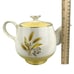 Vtg Teapot Century Service Autumn Gold Wheat Yellow White Fall Homer Laughlin