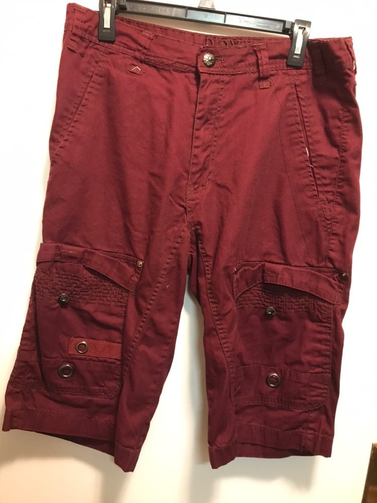Men’s Red Cargo Shorts