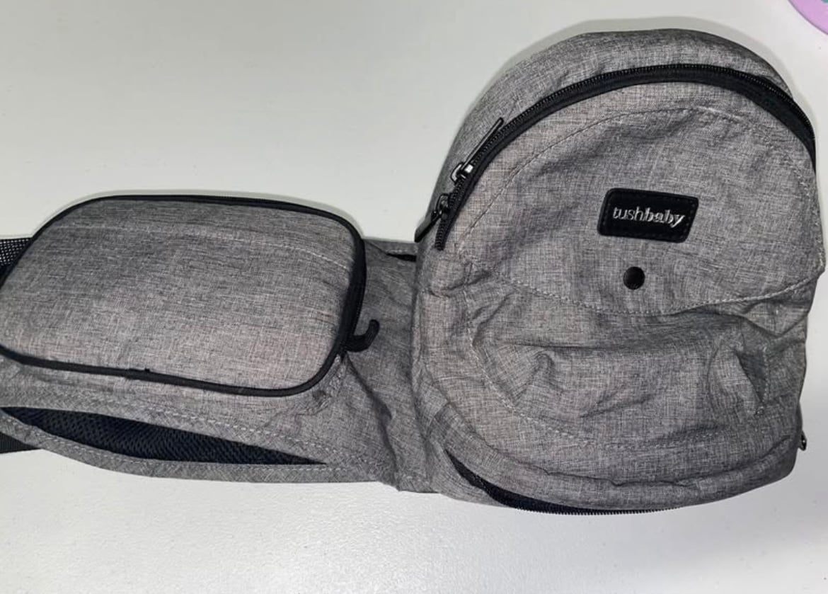 TushBaby Baby Carrier (Gray/Black)