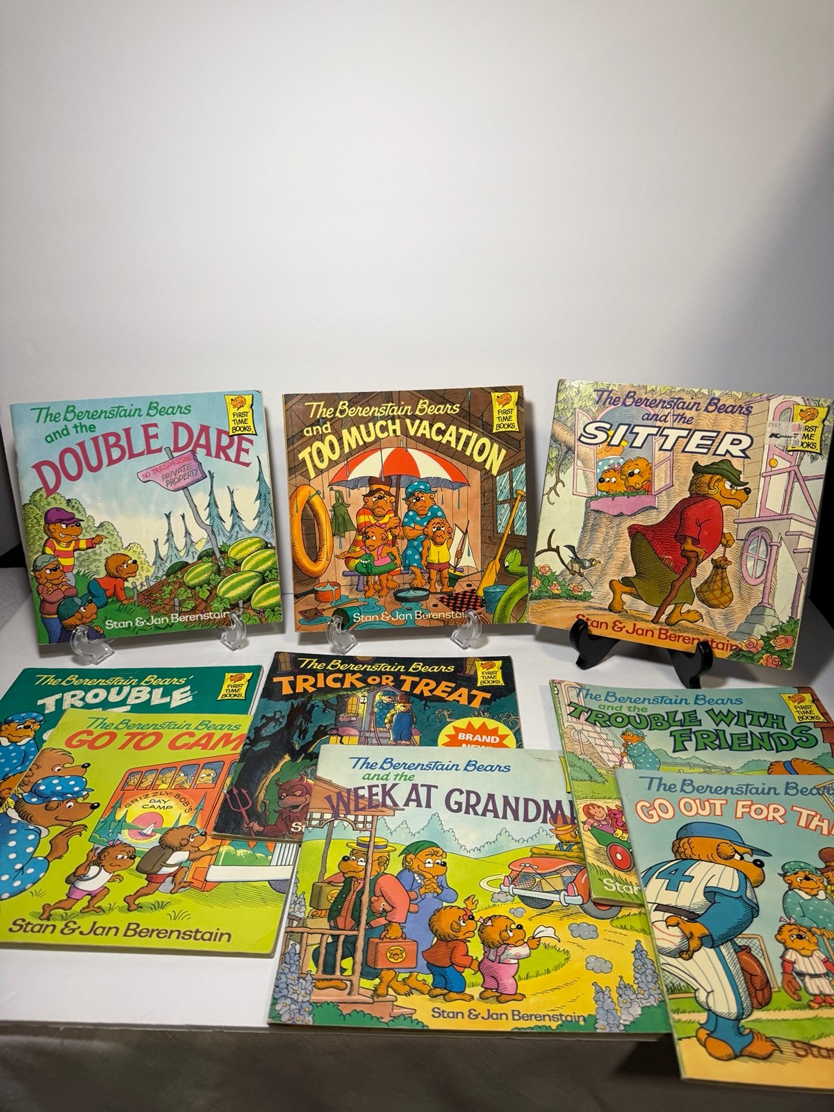 Set of 9 Vintage Berenstain Bears Books - 1981,82,86,87,88,89