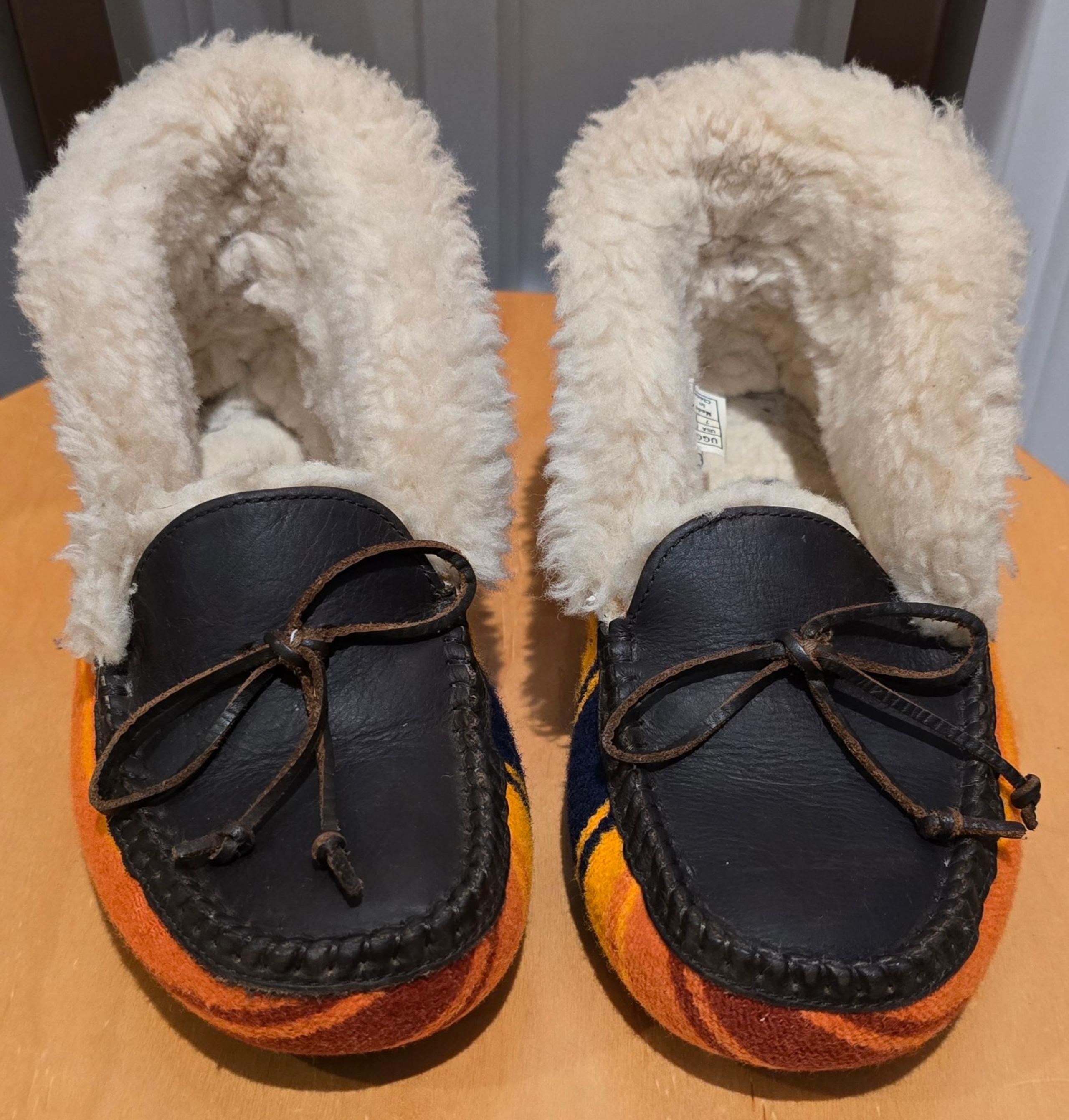 UGG Alena Pendleton Grand Canyon Grizzly Moccasin Slipper Shoes Women’s size 7