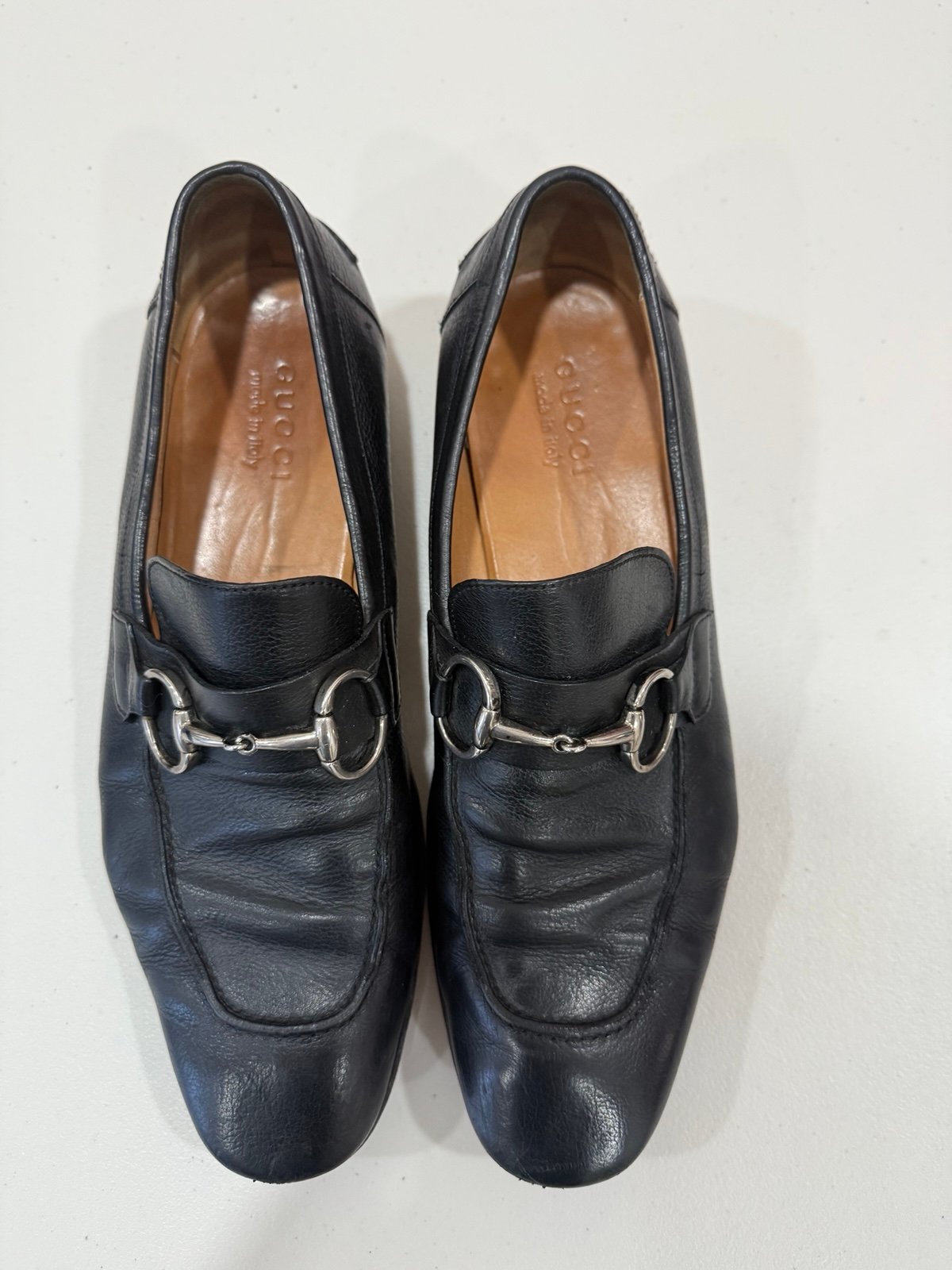 Gucci Classic Black Calf Horsebit Loafers 41,5 E ( US 8)