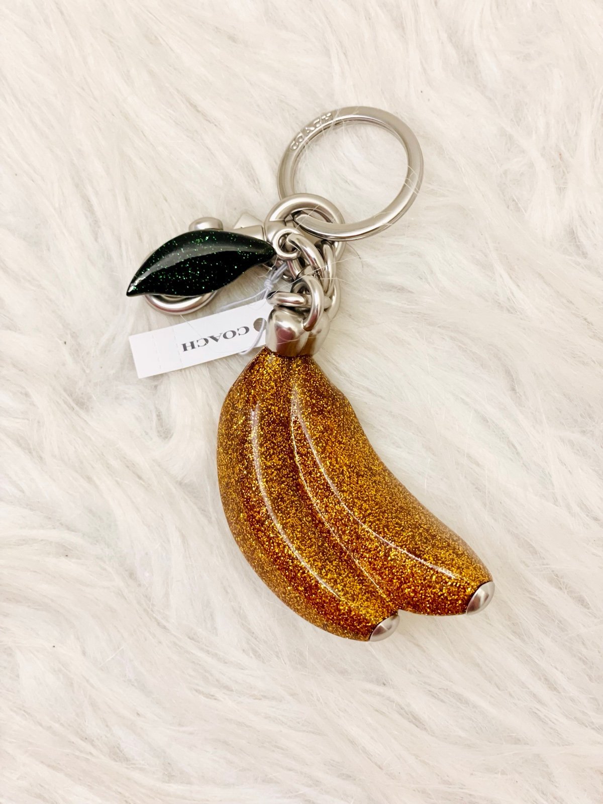 Coach Glitter Banana Bag Charm