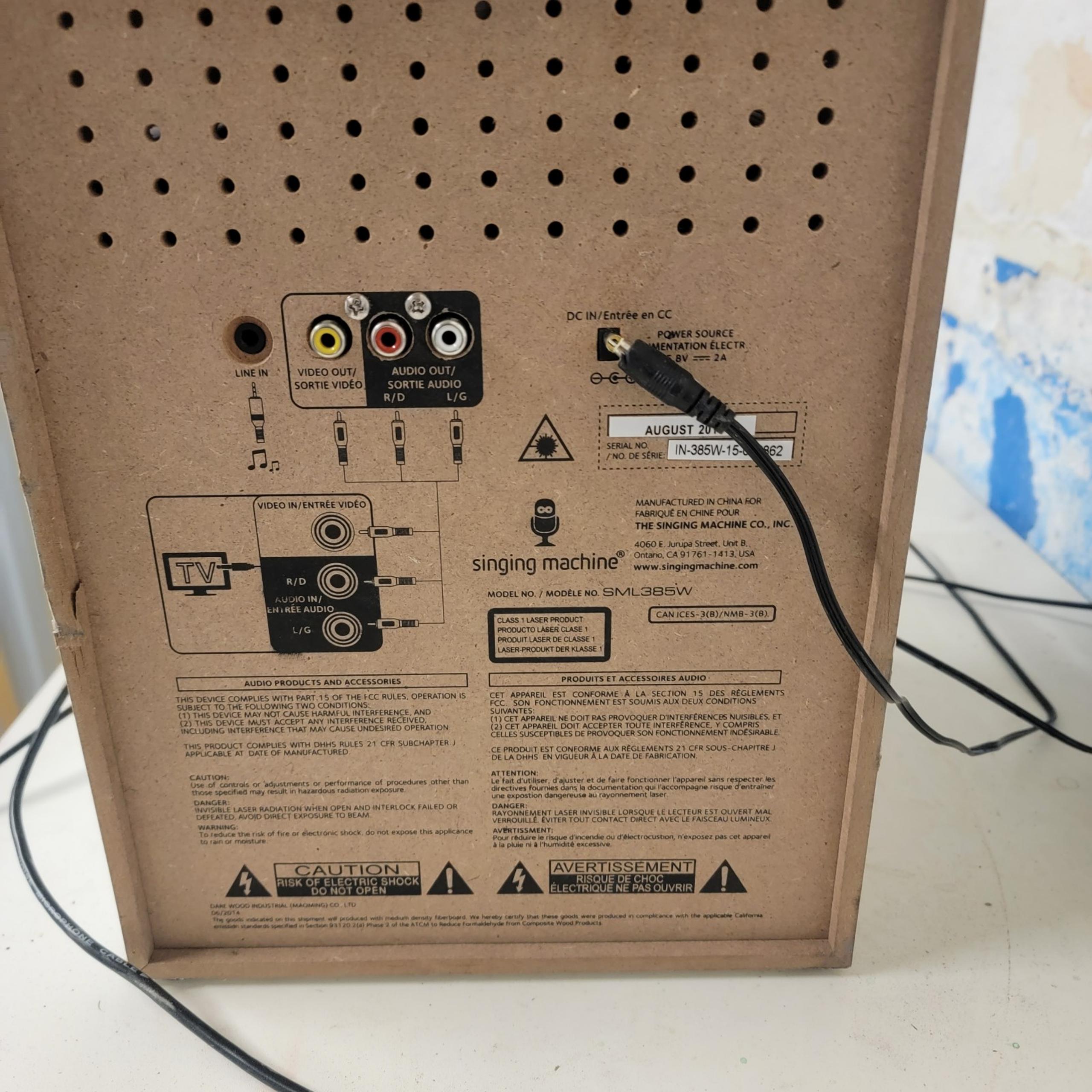 Singing machine