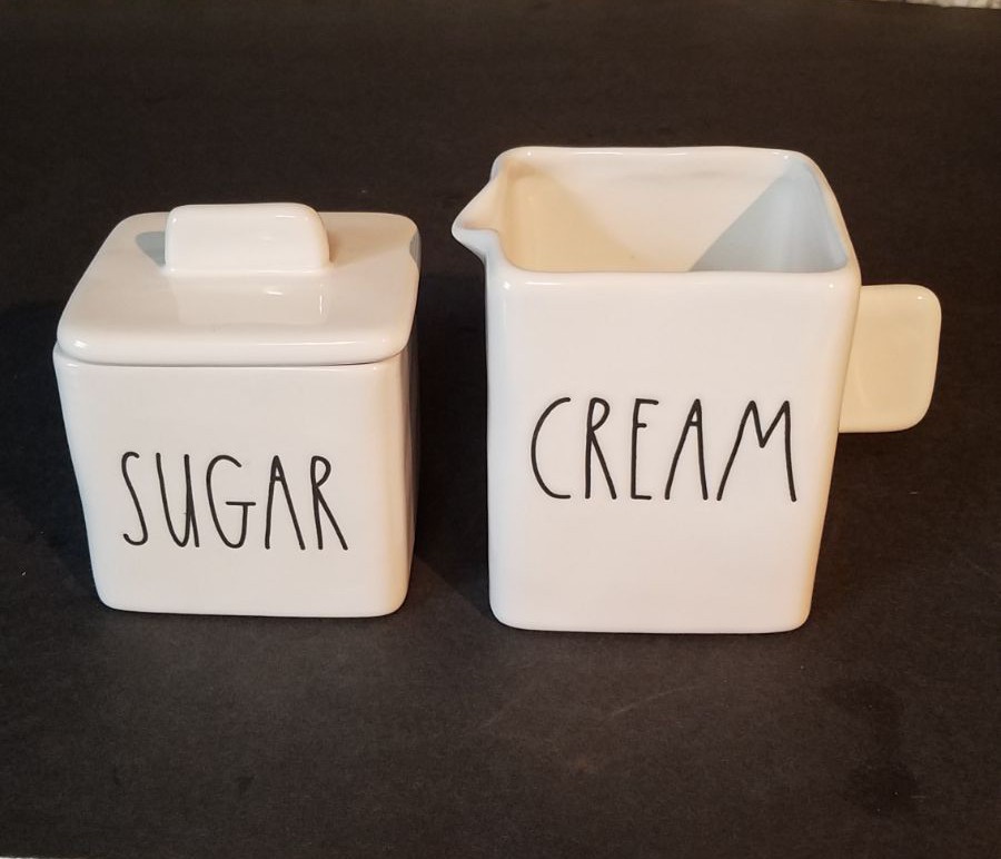 Rae Dunn CREAM & SUGAR Set