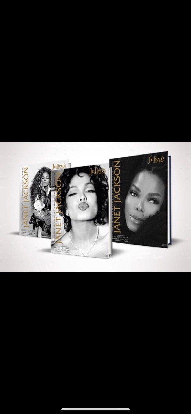 Janet Jackson 2021 Julien’s Auctions Hardcover Catalogue Set + Video Box NRFB