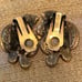 UNIQUE Vintage TORTOLANI Prickly Cactus Earrings