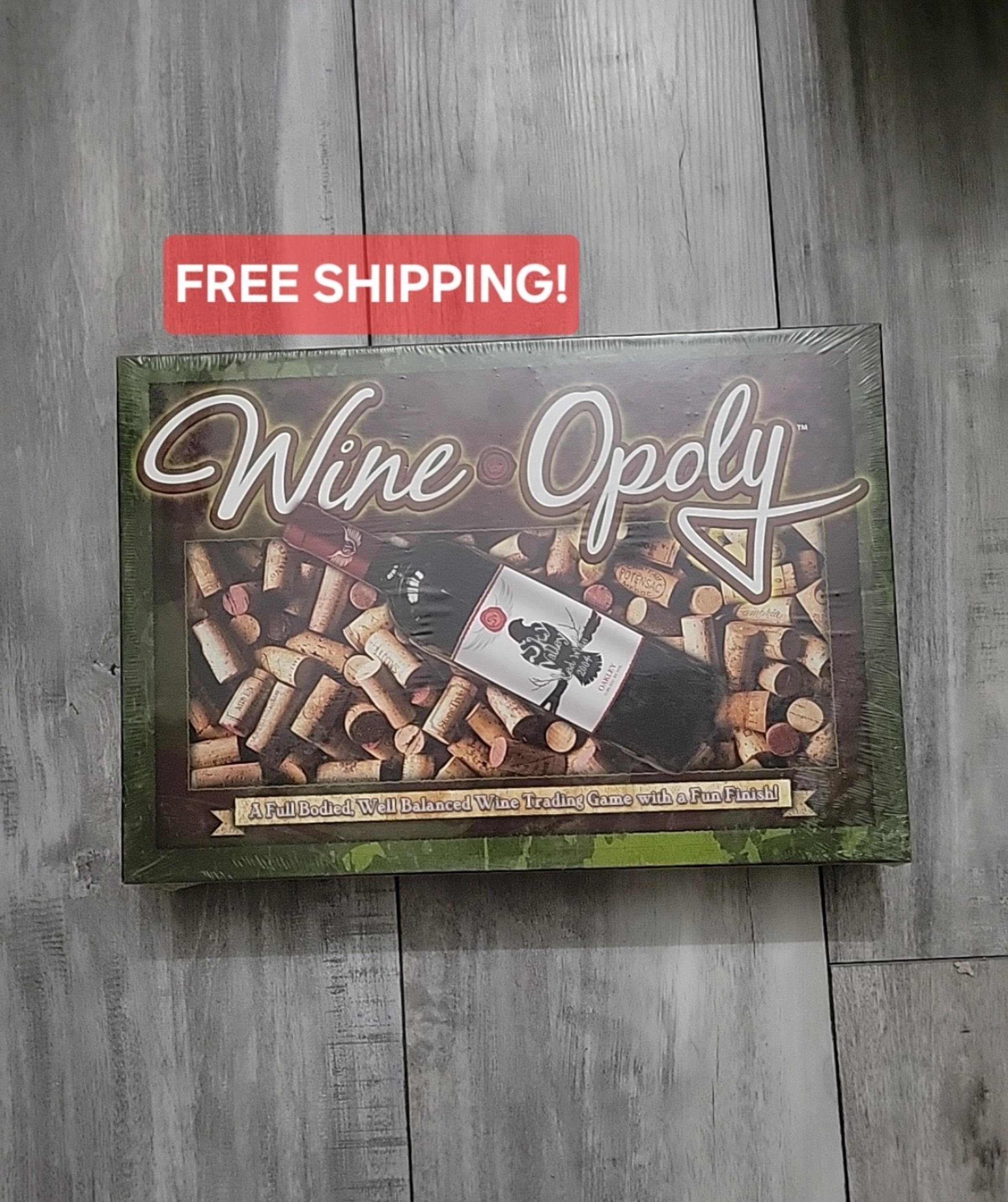 Wine-Opoly Board Game Wine Trading Game by 'Late For The Sky' 2-6 Adults - NIB