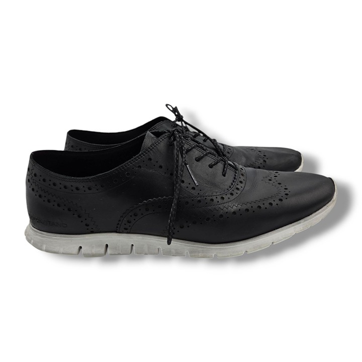 Cole Haan ZERØGRAND Wingtip Oxford Flat Womens 11B Black Leather