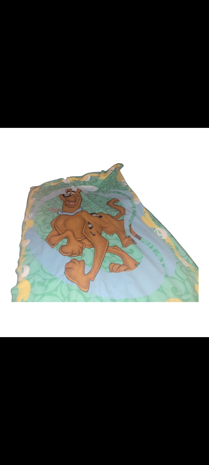Scooby Doo Throw Blanket 44in x 67in 2001 Vintage Cartoon Network