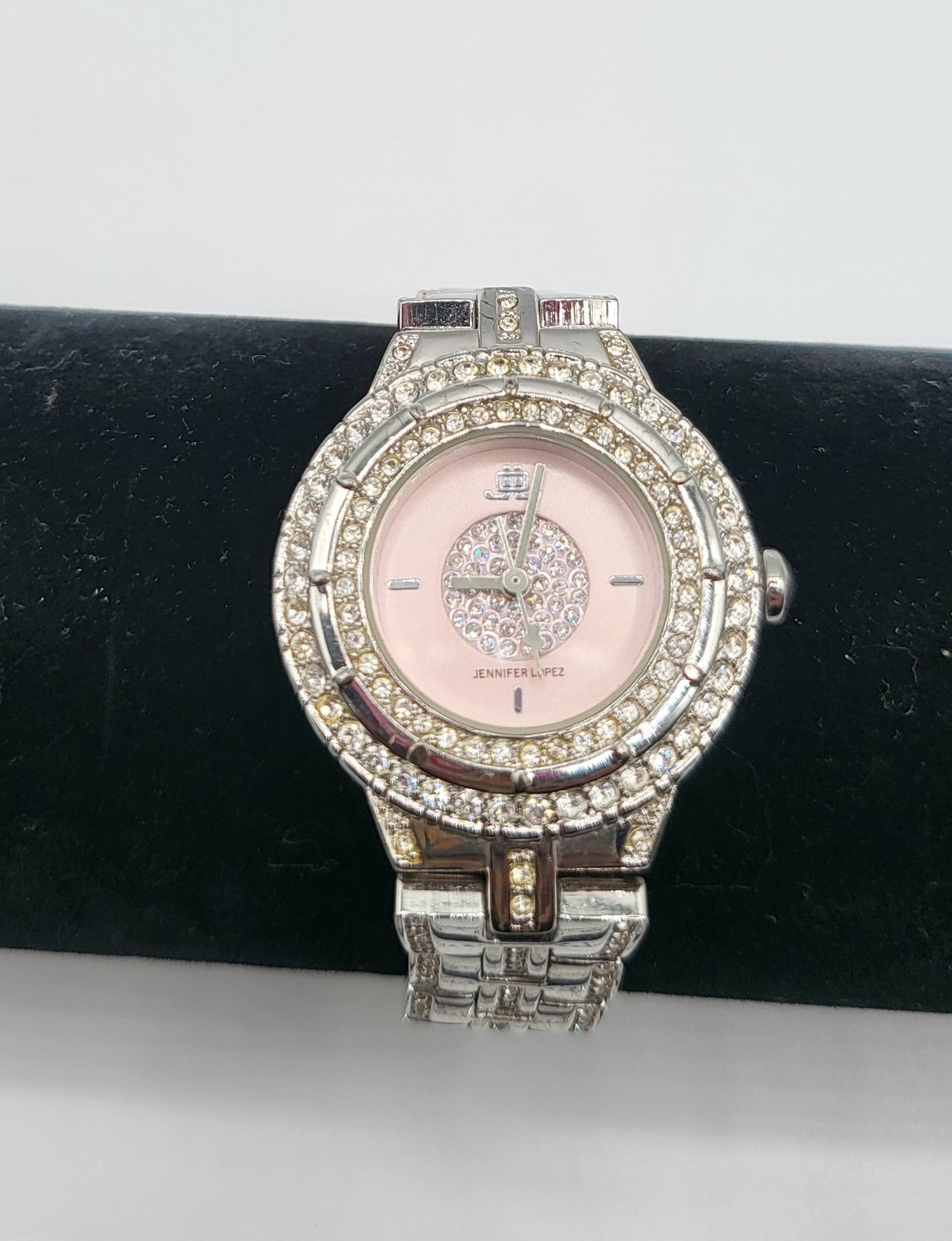 Jennifer Lopez Pink Crystal Bling Watch