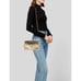 paloma picasso Authentic Genuine Leather Solid Gold Metallic Crossbody Bag Italy