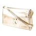 paloma picasso Authentic Genuine Leather Solid Gold Metallic Crossbody Bag Italy