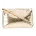paloma picasso Authentic Genuine Leather Solid Gold Metallic Crossbody Bag Italy