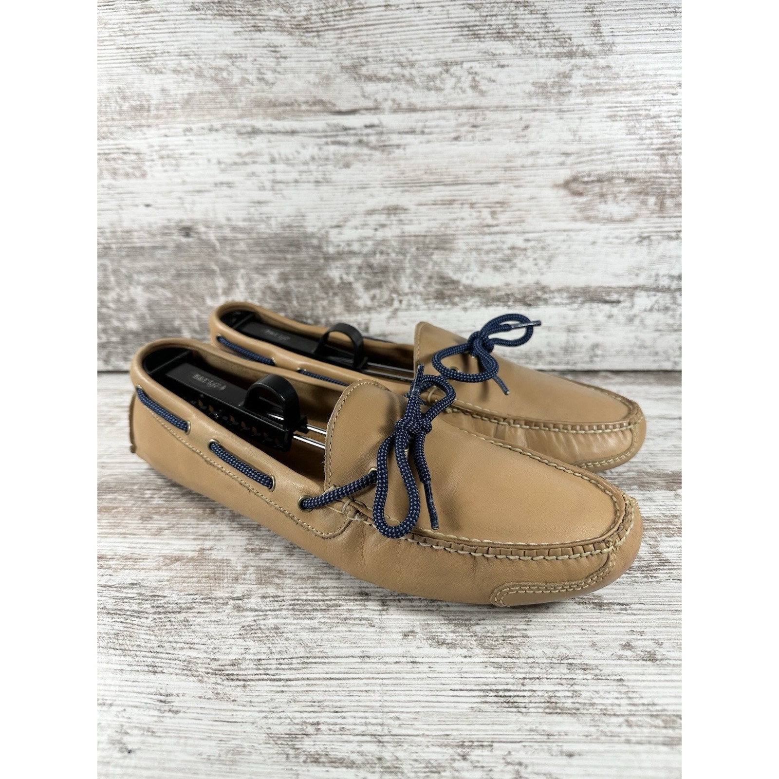 Men's Cole Haan Gunnison II Light Brown Leather Driving Loafers Sz 10D