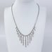 Vintage Italy Sterling Silver 925 1.7mm Fringe Necklace 15.75